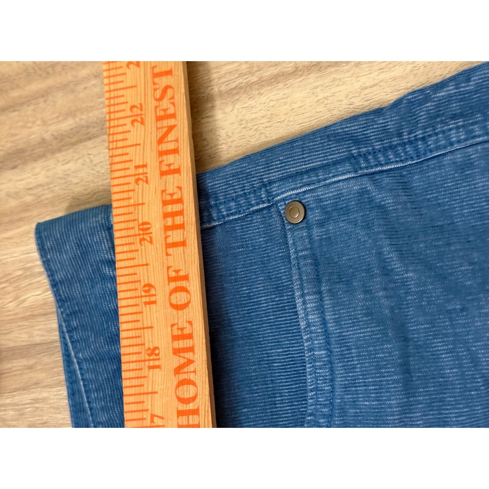Carve Designs Women Shorts 16 Blue Corduroy Raw Hem Coastal Boho Summer Cut-offs - Picture 8 of 10